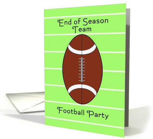 Football End of Season Team Football Party Invitation card (521936)