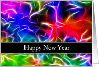 New Year’s Card Electric Looking Swirls card