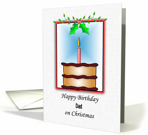 For Dad/Father Birthday on Christmas card (536356)
