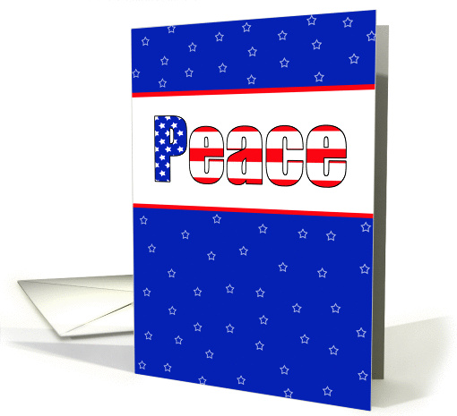 Patriotic Peace card (540633)