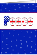 Patriotic Peace Card