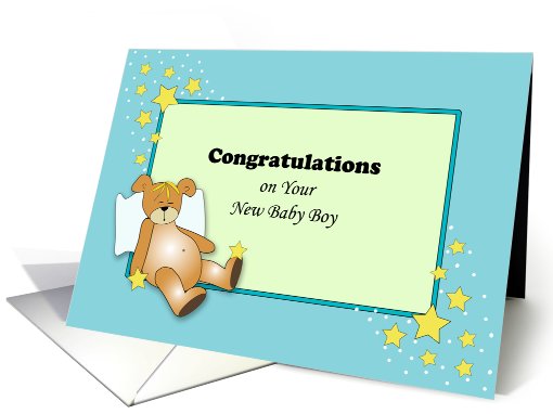 New Baby Boy Congratulations card (541396)