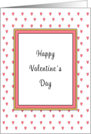 Valentine’s Day Greeting Card - Be My Valentine-Mini Heart Background card