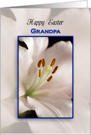 Grandpa Easter Card With Lily card