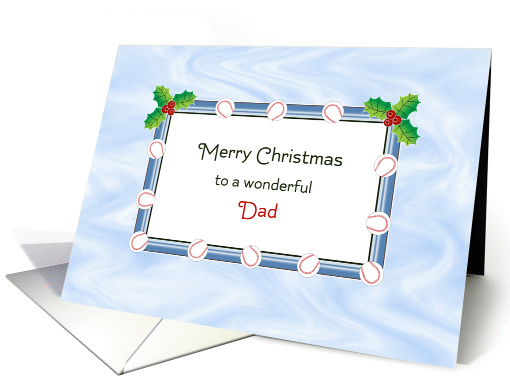 For Dad Baseball Christmas Card-Merry Christmas card (546554)