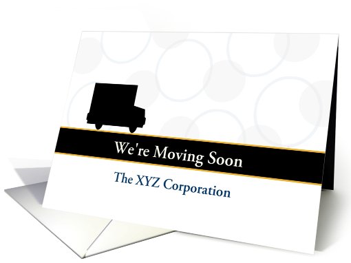 Business We've Moved Announcement card (546968)