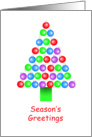 Business Season’s Greetings Christmas Card-Happy Holidays Ornament Tree card