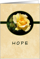 Hope Encouragement Card for Cancer Patient card