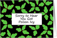 Poison Ivy Get Well Card