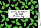 Poison Ivy Get Well Card