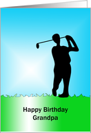 Grandpa Golf Themed Birthday Card