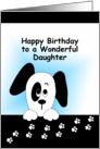 Daughter Birthday Card with Dog card