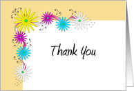 For Customers / Clients Business Thank You Greeting Card-Flower Design card