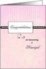Congratulations - Becoming Principal Pink Black card