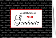 For Graduate Graduation Greeting Card with Customizable Year card