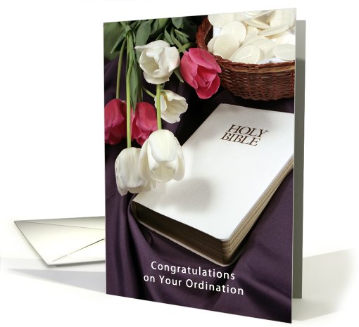 Congratulations on your Ordination Bible Communion Wafers... (610751)