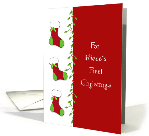 For Niece-1st-First Christmas Greeting... (636400)