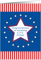 Congratulations on Becoming a U.S. Citizen Greeting Card-Green Card