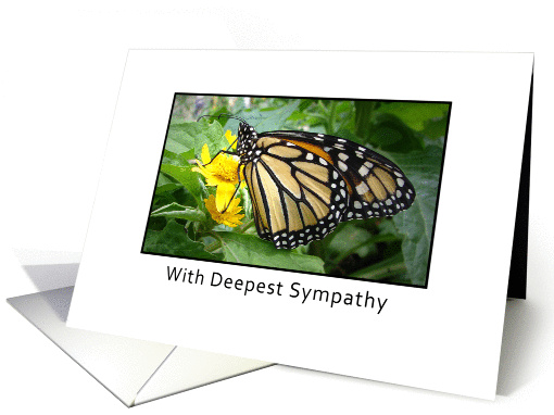 Sympathy Card Monarch Butterfly-Condolence card (650332)