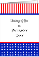 Patriot Day Remembrance Greeting Card-September 11th-Stars & Stripes card