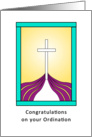 Ordination Congratulations, Cross card