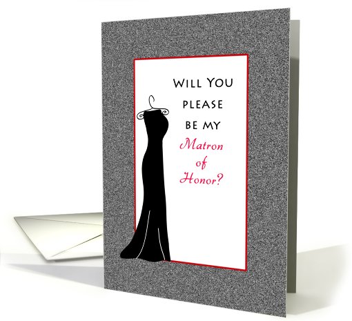Be My Matron of Honor, Black Dress card (663210)