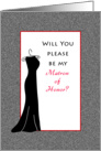 Be My Matron of Honor, Black Dress card