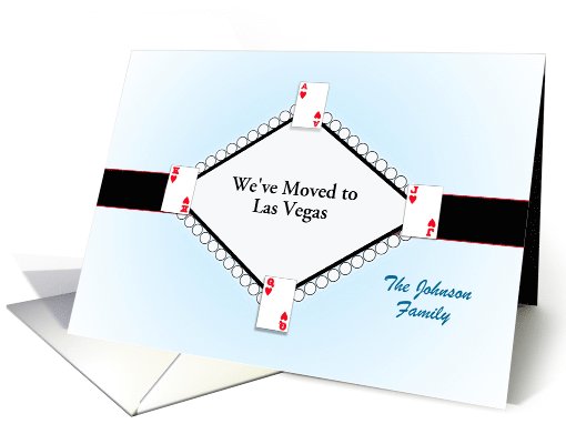 New Address, We've Moved to Las Vegas, Change of Address-Custom card