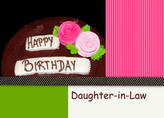 For Daughter-in-Law...