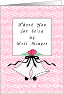 Thank You Bell Ringer, Bells, Ribbon, Hearts card