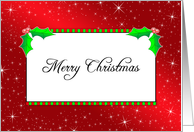 Merry Christmas, Snowflake Holiday Design card