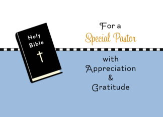 For Pastor Thank You...