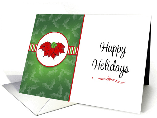 From Business Christmas Card with Poinsettia Plant card (676485)