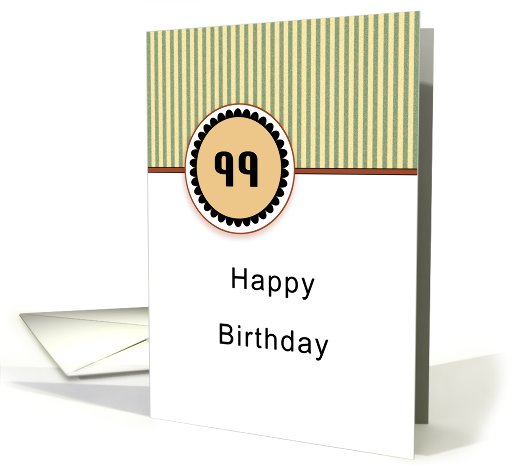99th Birthday card (682876)
