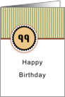 99th Birthday card