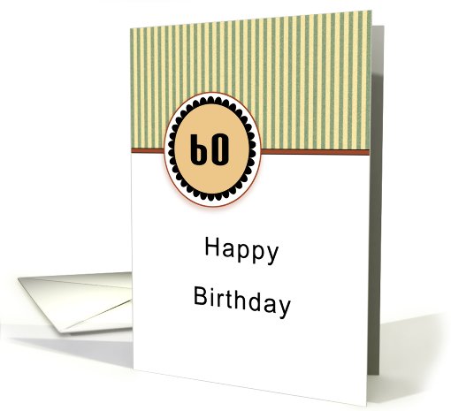 60th Birthday card (682885)