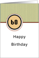 60th Birthday card