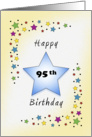 95th Birthday with Stars card