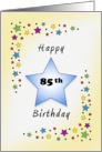 85th Birthday with Stars card