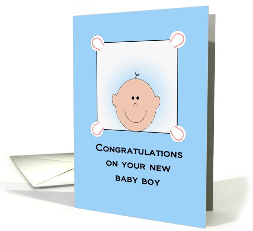 Baby Boy Congratulations card (691537)