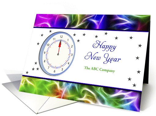 Business Happy New Year Greeting Card with... (697269)