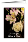 Thank You Mom & Dad, Flowers card