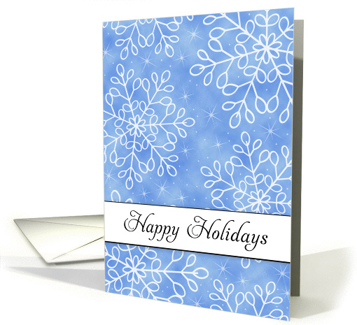 Christmas Card with Snowflakes-Happy Holidays card (699230)
