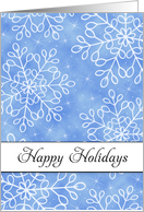 From Business Christmas Card with Snowflakes-Happy Holidays card