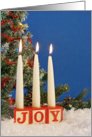 Joy Christmas Candle Card