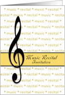 Music Recital Invitation, Upper Clef card