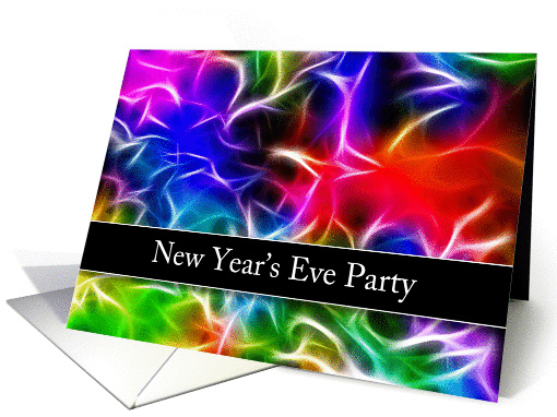 Abstract New Year's Eve Party Invitation card (706628)