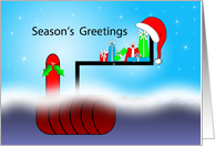 Busines Underground Fuel Tank Christmas Greeting Card-UST-AST card