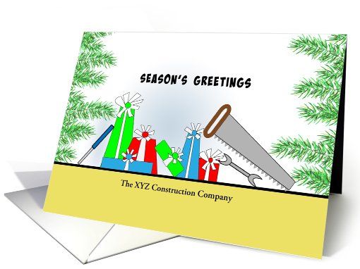 Business Christmas Card From Construction... (707946)