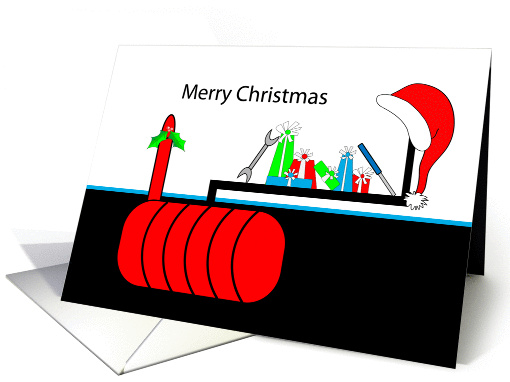 Business Christmas Greeting Card From Fuel Tank-UST-AST-Company card